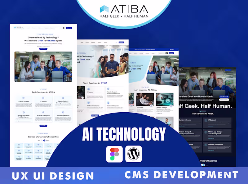 Cover image for Tech Consultant Website UI/UX & WordPress Development