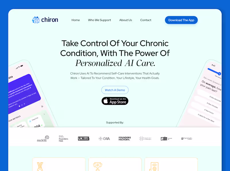 Cover image for Chiron Healthcare Website Redesign