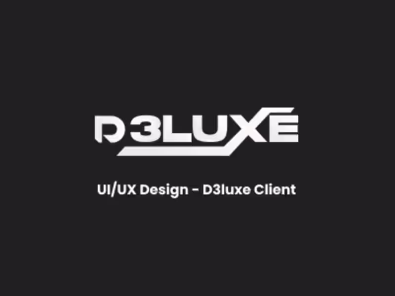 Cover image for Deluxe Client - UI/UX Design