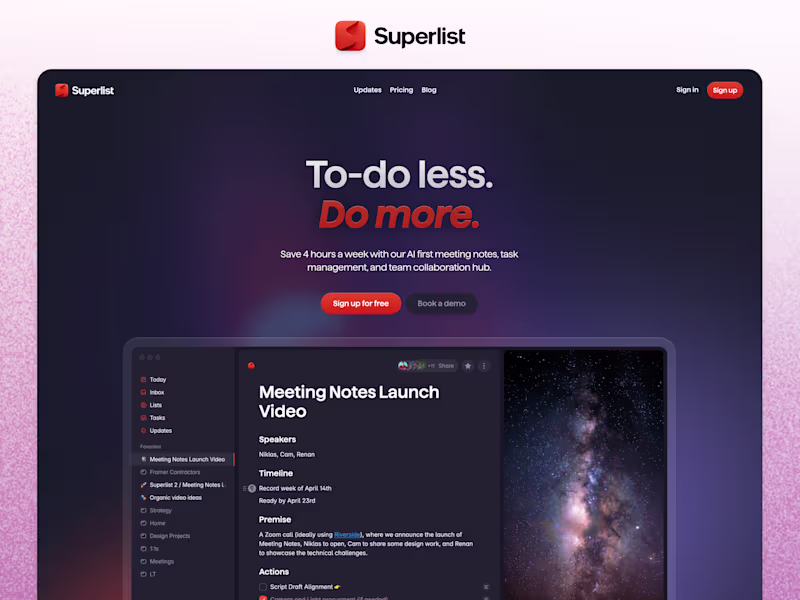 Cover image for Superlist Website Rebuild and Migration