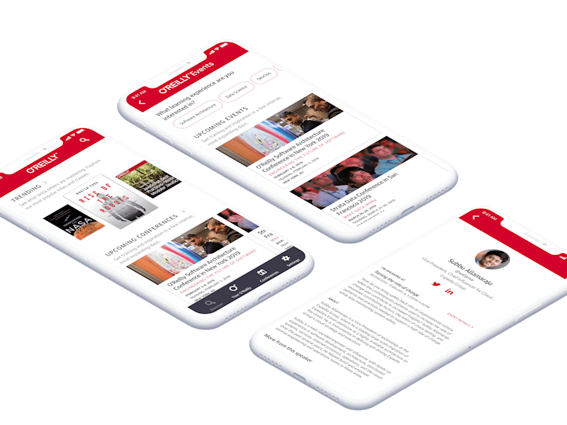 Cover image for ONE O'Reilly mobile apps