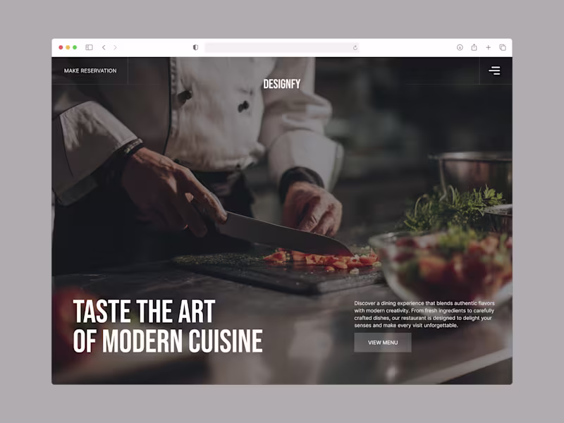 Cover image for Where Culinary Art Meets Contemporary Design