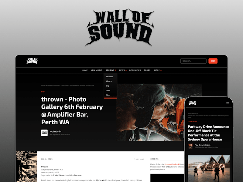 Cover image for Wall of Sound – Alt/Heavy Music Site