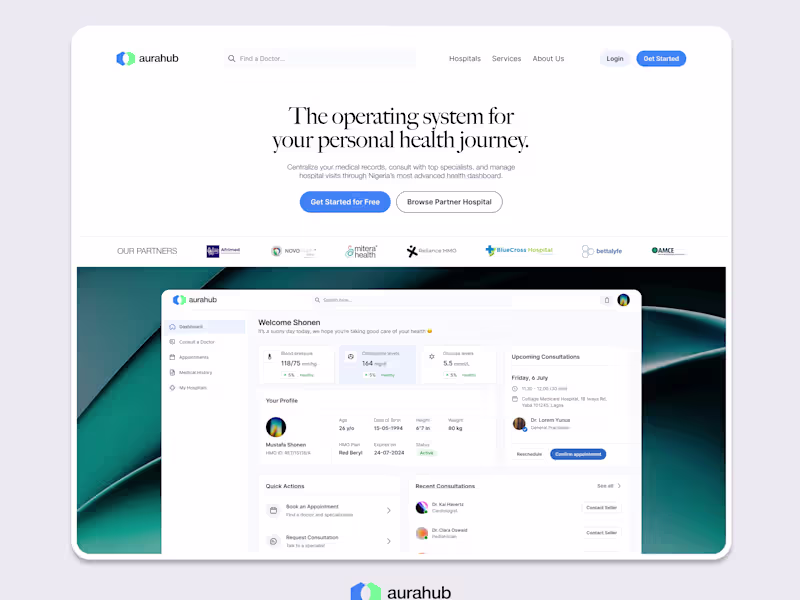 Cover image for Innovative Product Design for HealthTech SaaS Using Figma