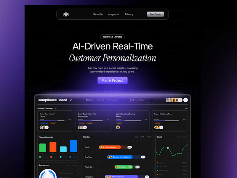 Cover image for Duskflow- AI & SaaS Framer Website Template