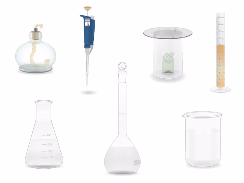 Cover image for Vector Illustration. College Chemistry Courses.