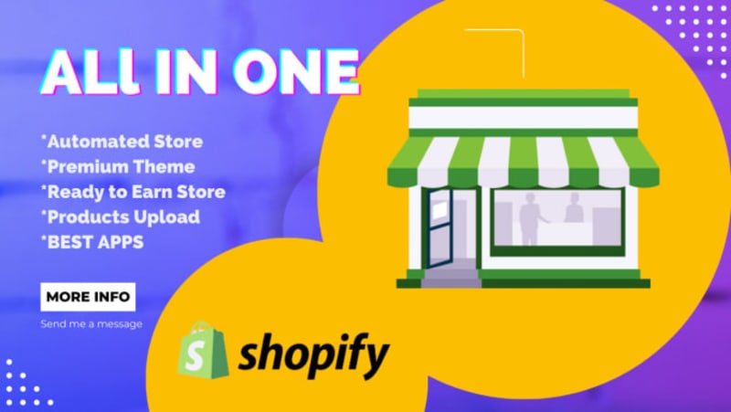Cover image for I will create best shopify website shopify dropshipping store