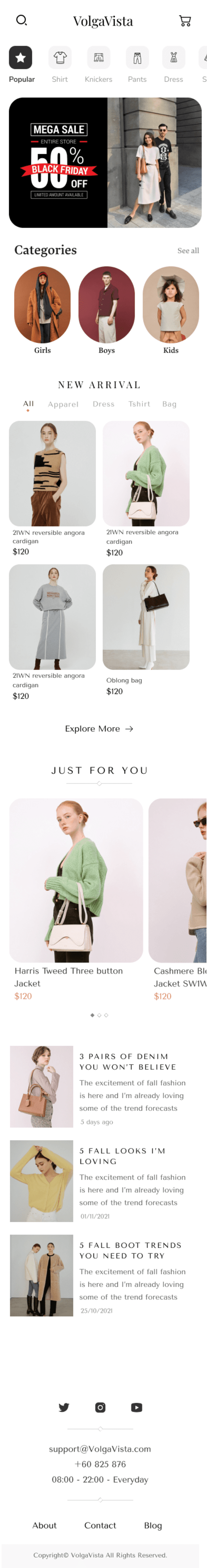 Cover image for UI design for  fashion Mobile App