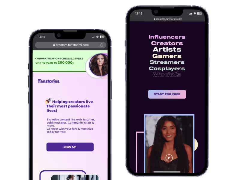 Cover image for RESPONSIVE WEB APPLICATION - Fanstories