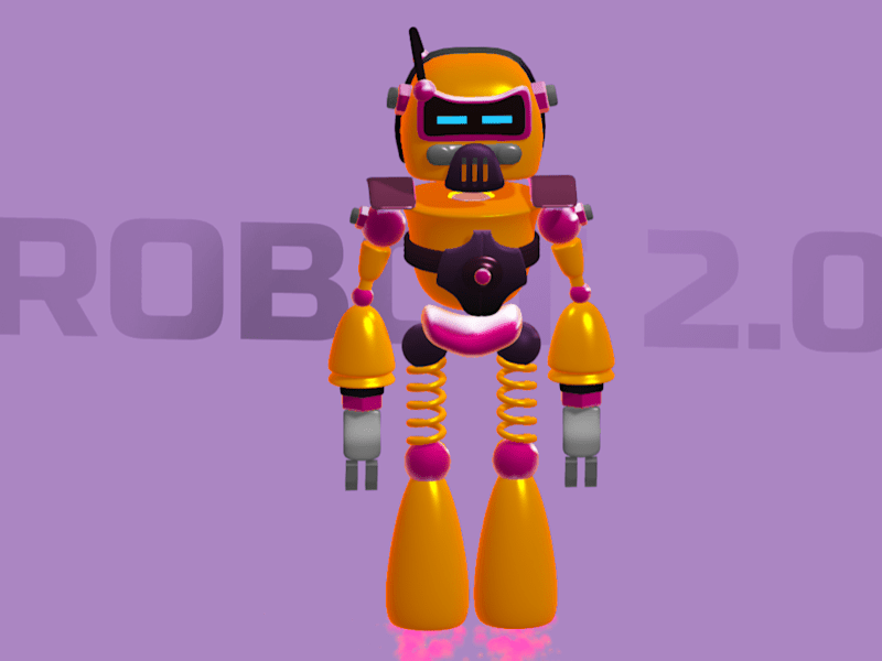 Cover image for Spline 3d robot character design