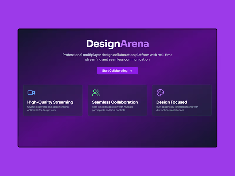 Cover image for DesignArena: A Live Design Battle Platform