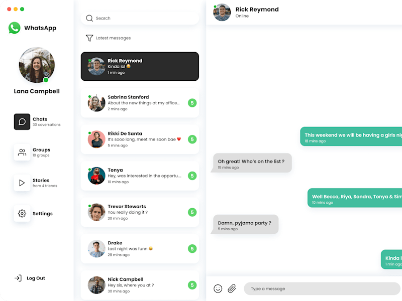 Cover image for WhatsApp Dashboard
