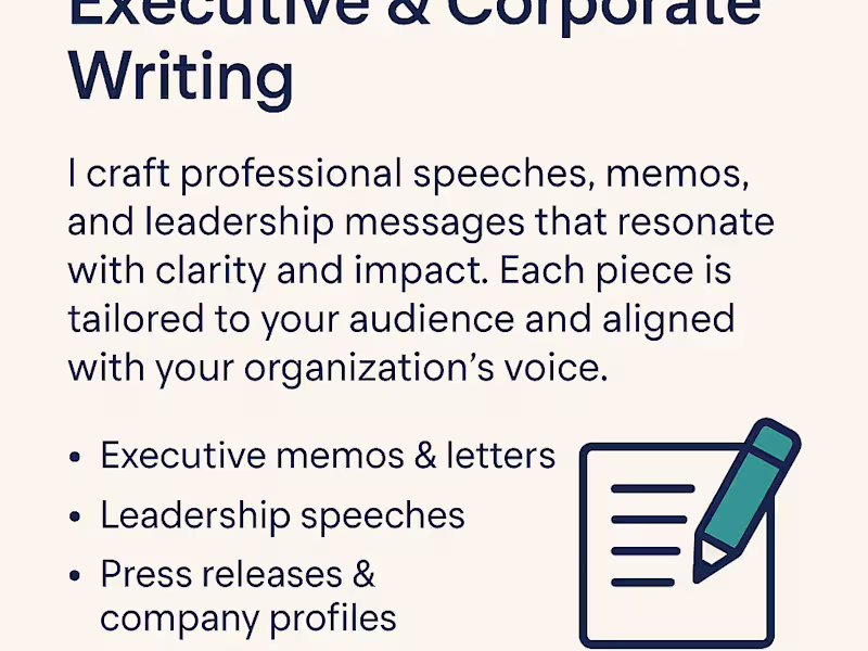 Cover image for Executive & Corporate Writing