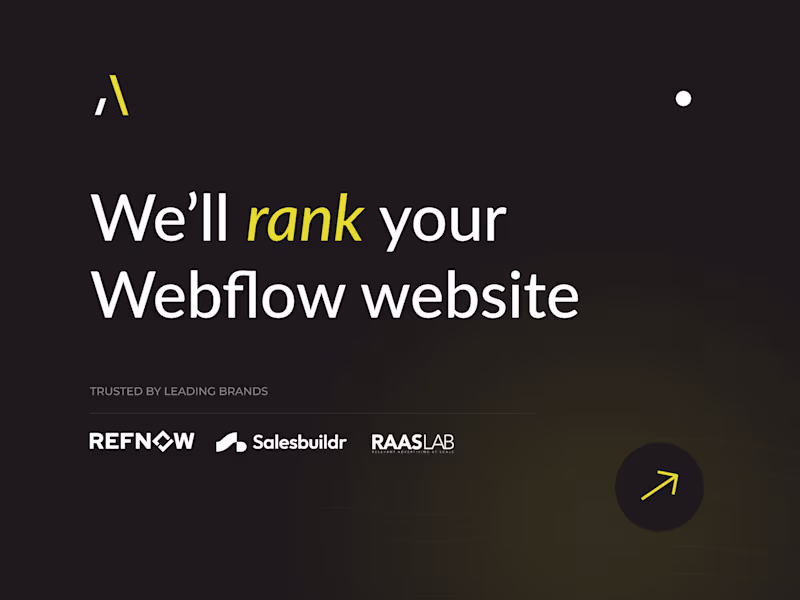 Cover image for We'll rank your Webflow website (SEO Optimisation)