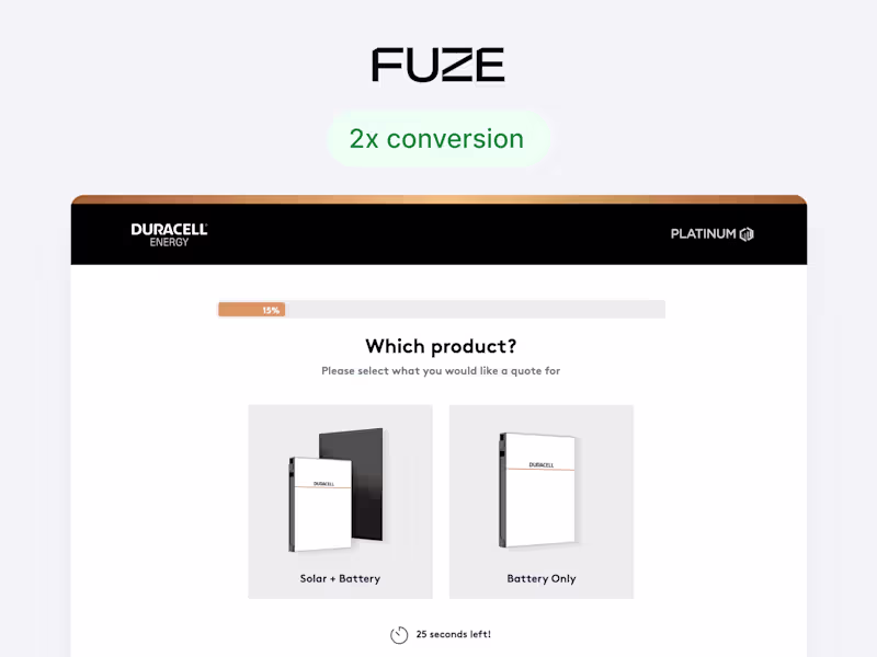 Cover image for 2x conversions for this solar quoting lead gen tool for Fuze AI