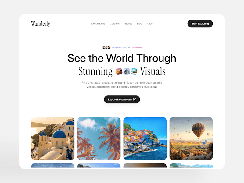 Cover image for Wanderly — Curated Travel Inspiration