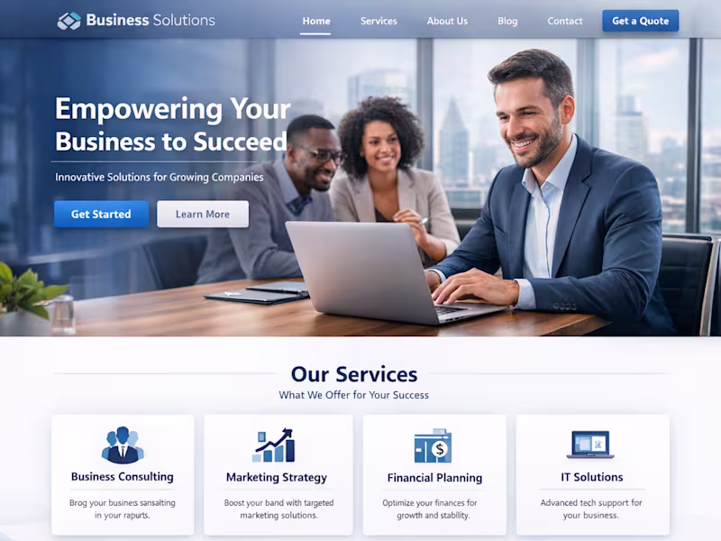 Cover image for Custom Business Website