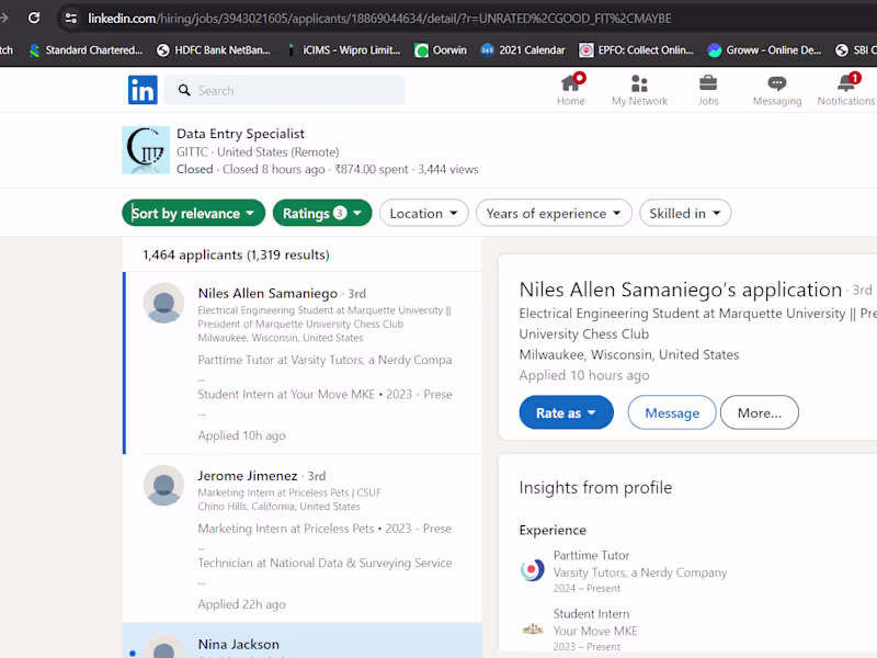 Cover image for I will post your job on my linkedin from $50.00 USD