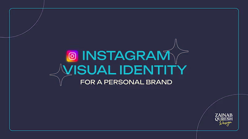 Cover image for Instagram Visual Identity for a Personal Brand