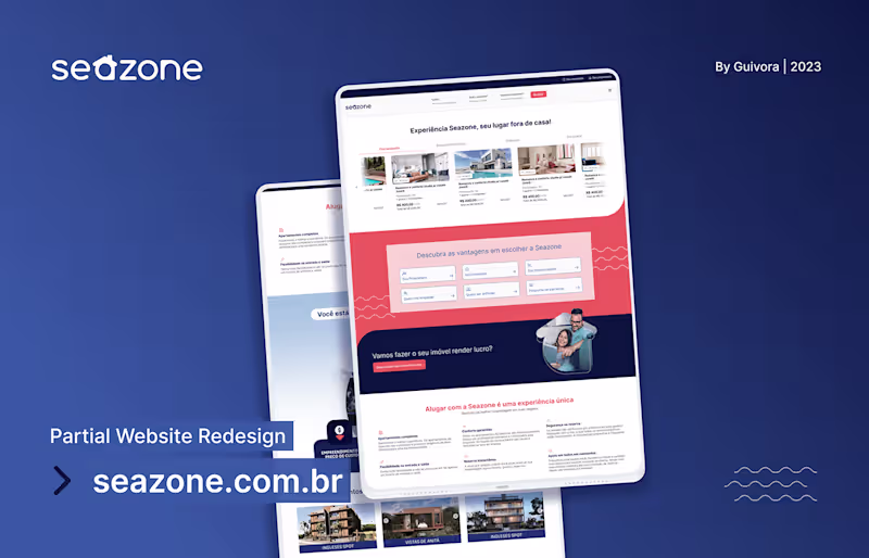 Cover image for Website redesign - Seazone on Behance