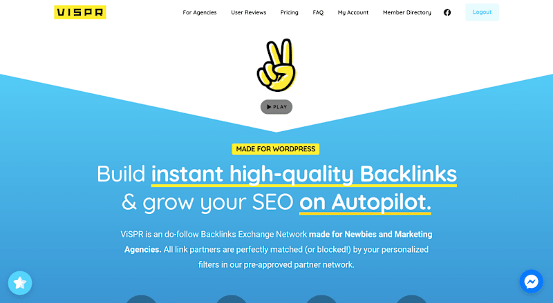 Cover image for ViSPR - SEO Backlinks Exchange Partner Directory for WordPress