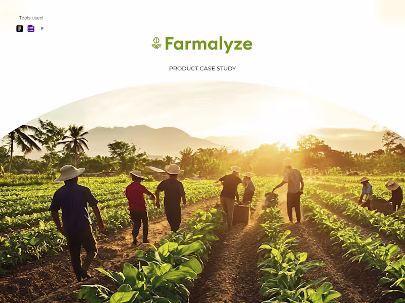 Cover image for Farmalyze: A Mobile App Design for Farmers