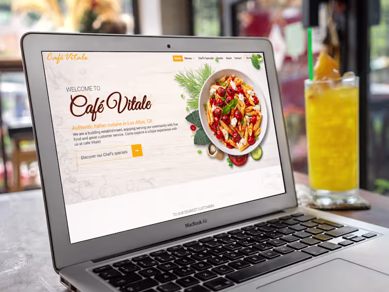 Cover image for Complete Website Revamp and Development for Cafe Vitale