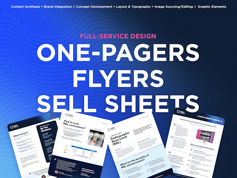 Cover image for TECH BRANDING | FLYERS, ONE-PAGERS, SELL SHEETS, CASE STUDIES