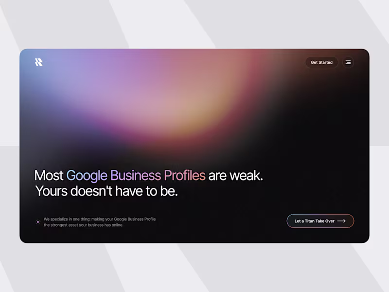 Cover image for Google Business Profile SaaS Platform Website UI/UX Design