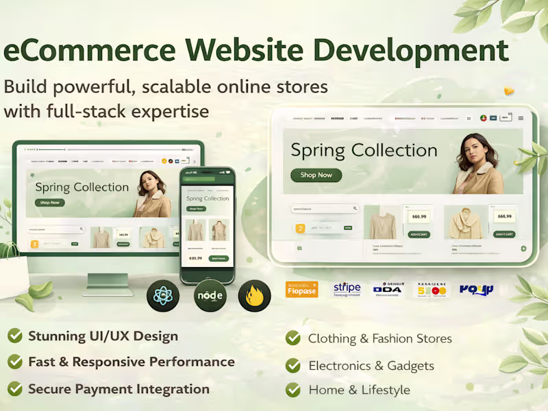 Cover image for E-Commerce Web App Development with