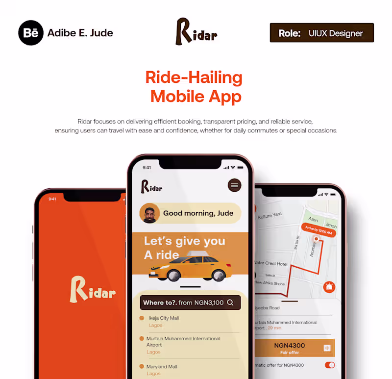 Cover image for Ride-hailing Mobile App
