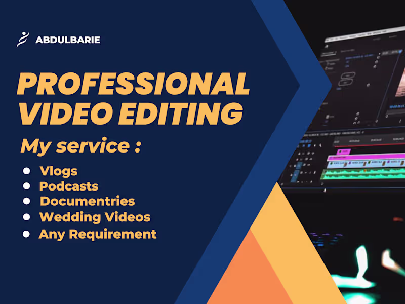 Cover image for Expert Video Editing Services