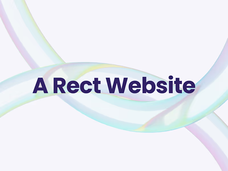 Cover image for Website Created using React 