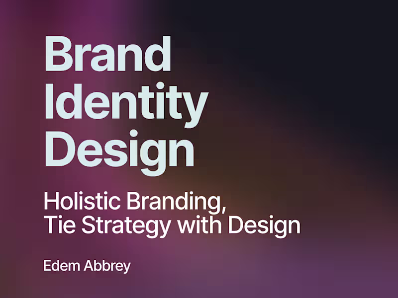 Cover image for Holistic Branding, Tying Strategy with Design