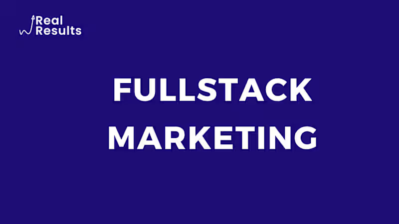 Cover image for Full-Stack Marketing Manager | Strategy, SEO, Ads, Automation