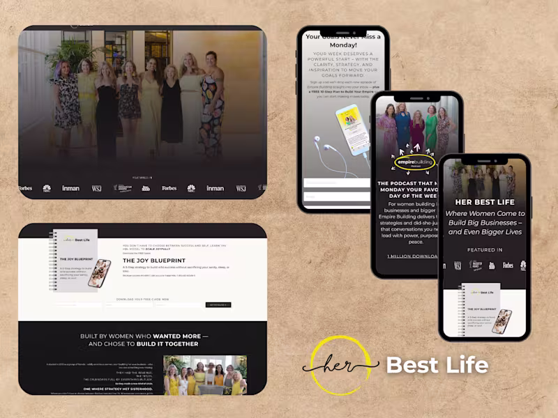 Cover image for Homepage Redesign for Her Best Life