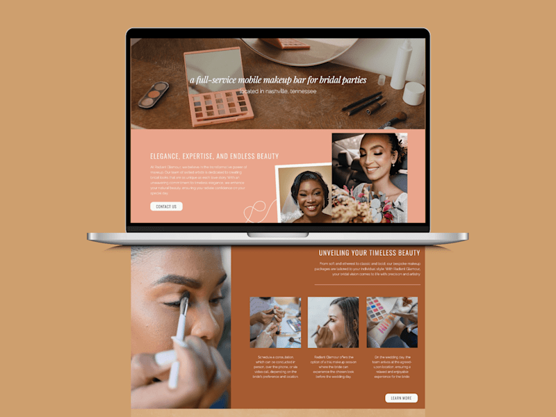Cover image for Brand & Web Design for Mobile Makeup Studio