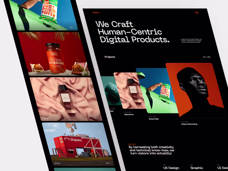 Cover image for Studio X - Agency Template A modern agency design that highl...