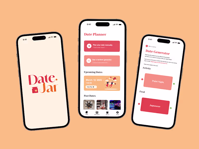 Cover image for Case Study:Date Planning Mobile App Design