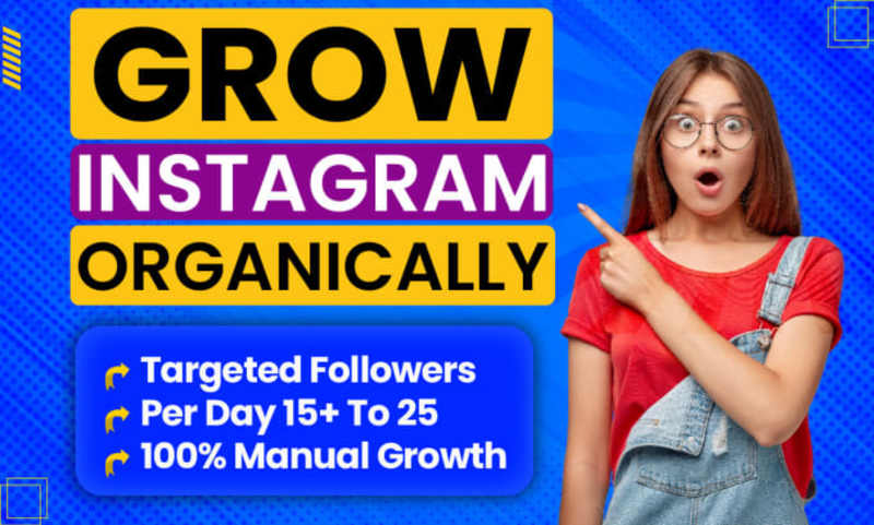 Cover image for I will do instagram promotion for fast organic instagram growth…