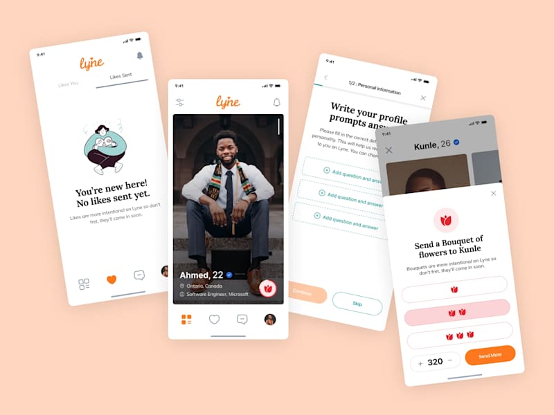Cover image for UI Design, User Research and Prototyping for a Dating app