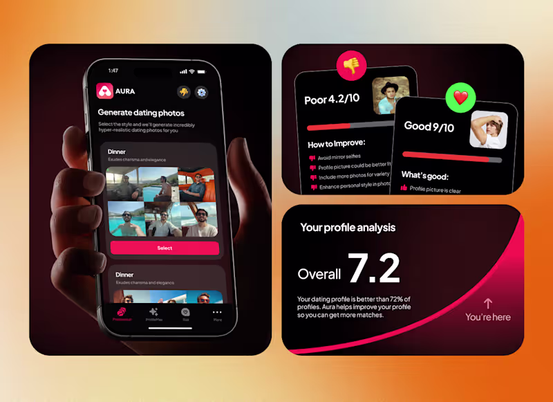 Cover image for AURA - Mobile UI/UX