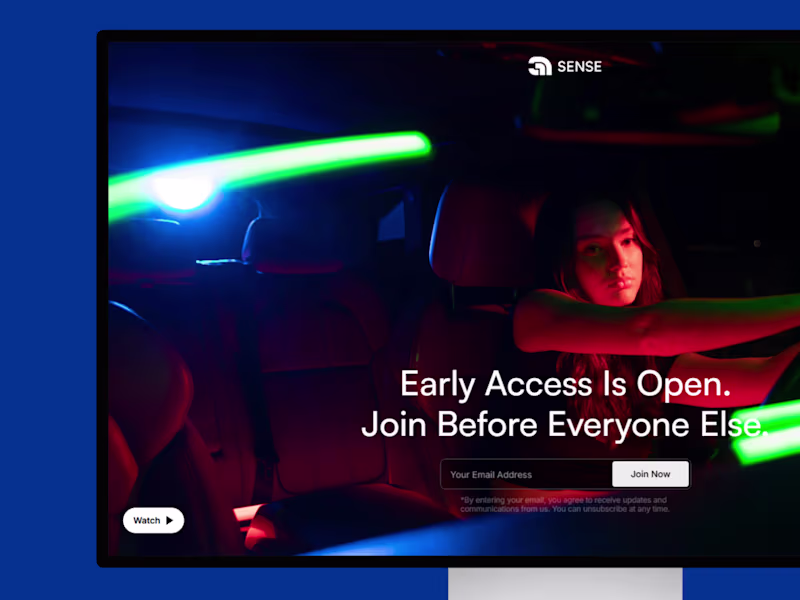 Cover image for Sense — Framer Waitlist Template