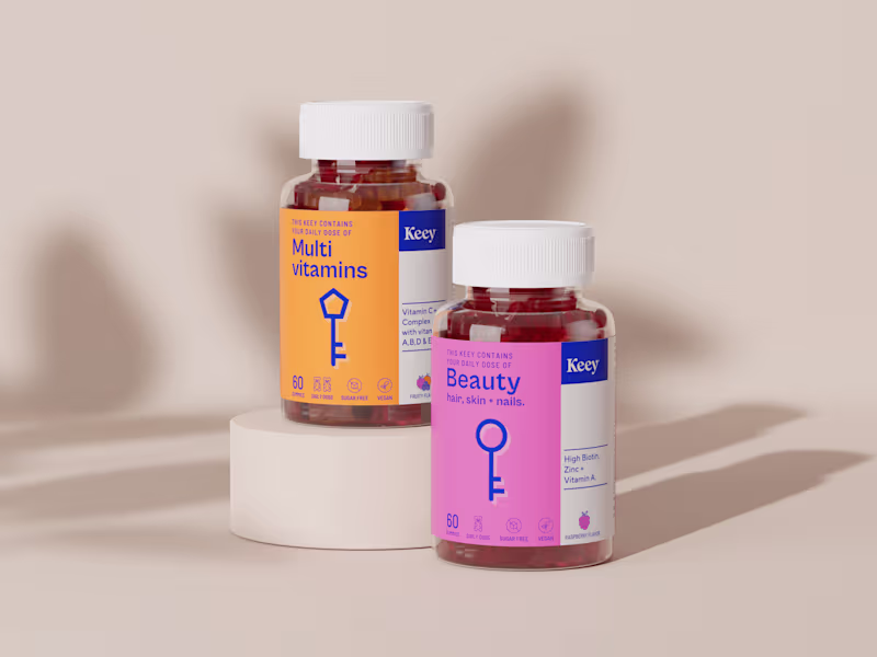 Cover image for Keey Vitamins: Open the door to vitality