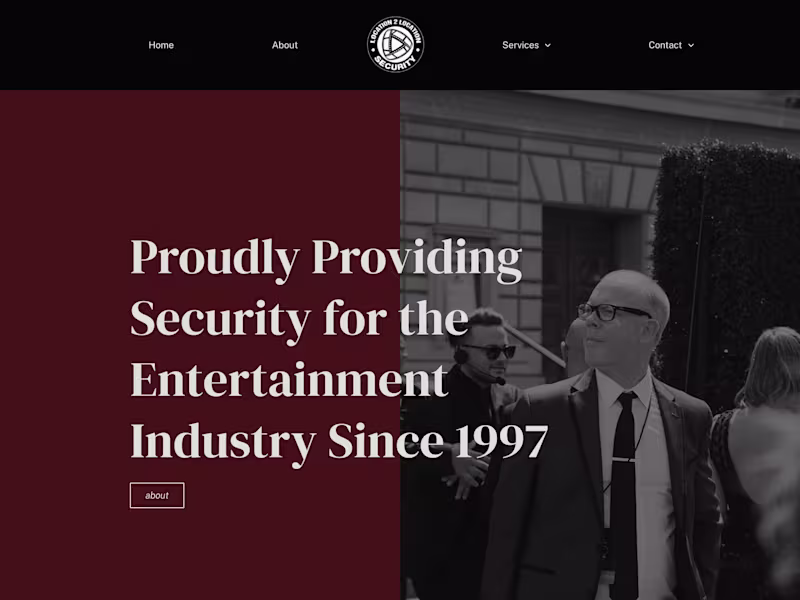Cover image for Web Design for Security Agency
