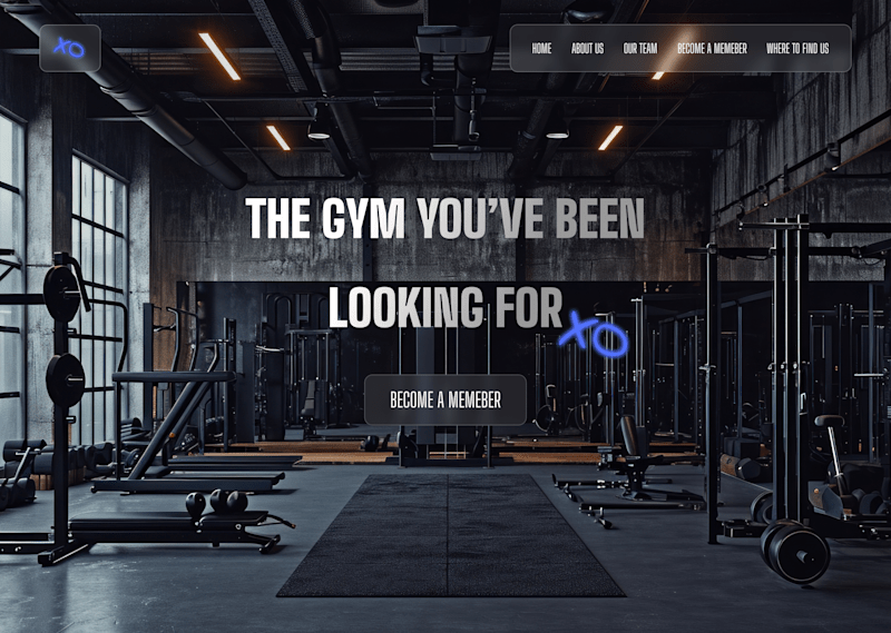 Cover image for XO Gym Landing Page