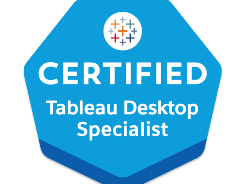 Cover image for Certified Tableau Desktop Specialist