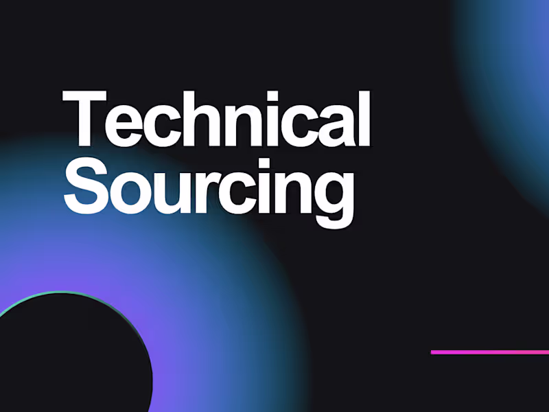 Cover image for Technical Sourcing
