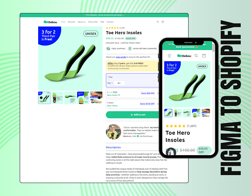 Cover image for Deboulab's Product Page Figma to Shopify with GemPages