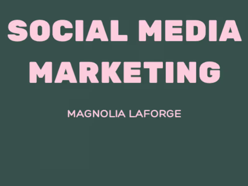 Cover image for Social Media Marketing
